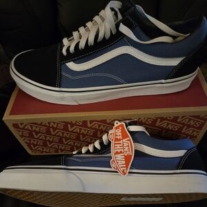 Vans Blue and White Sneakers
